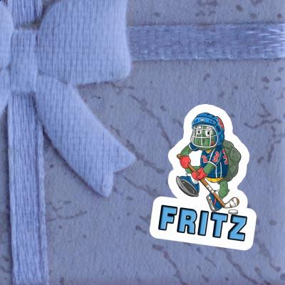 Hockey Player Sticker Fritz Laptop Image