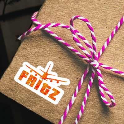 Airplane Sticker Fritz Notebook Image
