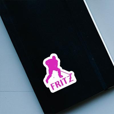 Hockey Player Sticker Fritz Laptop Image