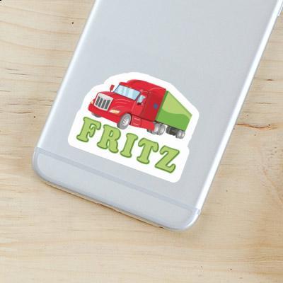 Fritz Sticker Articulated lorry Notebook Image