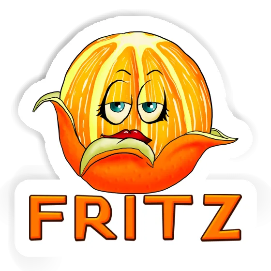 Orange Sticker Fritz Orange Sticker Fritz Image