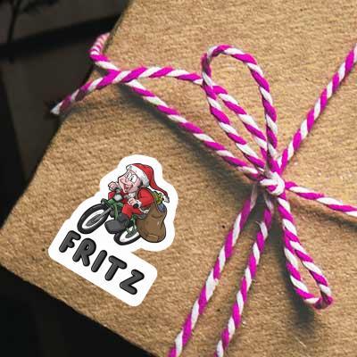 Autocollant Cycliste Fritz Laptop Image