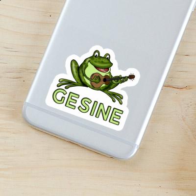 Sticker Gesine Gitarrenfrosch Notebook Sticker Gesine Gitarrenfrosch Gift package Image