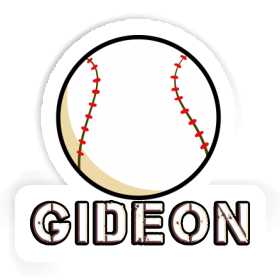 Balle de baseball Autocollant Gideon Image