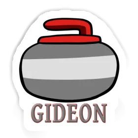 Pierre de curling Autocollant Gideon Image