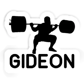 Haltérophilie Autocollant Gideon Image