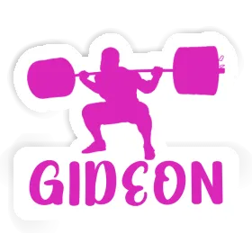 Autocollant Haltérophile Gideon Image
