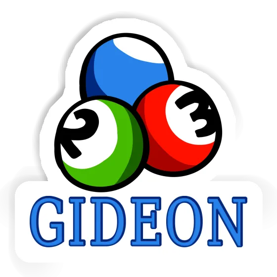 Autocollant Gideon Boule de billard Notebook Autocollant Gideon Boule de billard Notebook Image