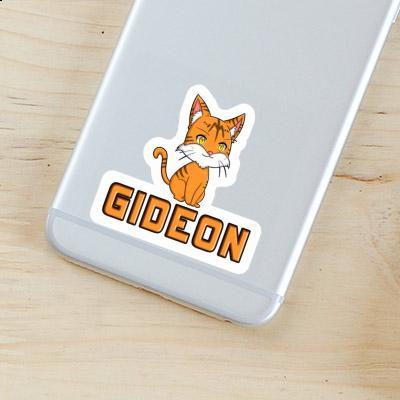 Gideon Autocollant Chat Laptop Image