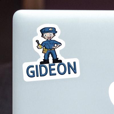 Autocollant Électricien Gideon Image