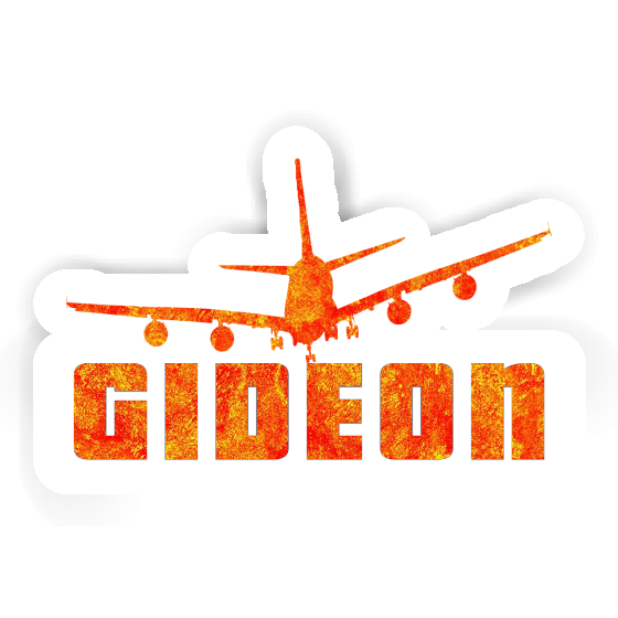 Autocollant Gideon Avion Laptop Image