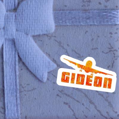 Sticker Flugzeug Gideon Laptop Image