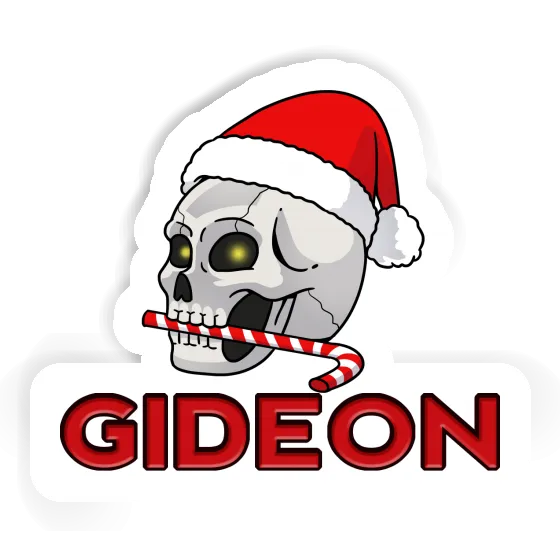 Christmas Skull Sticker Gideon Image