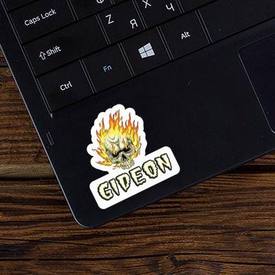 Skull Sticker Gideon Laptop Image