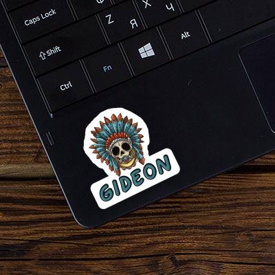 Gideon Autocollant Bébé tête de mort Notebook Image