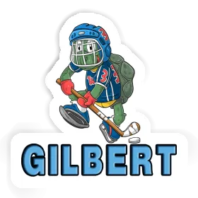 Gilbert Autocollant Joueur de hockey sur glace Image