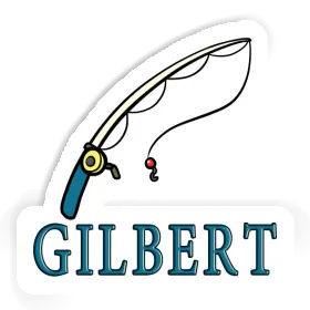 Gilbert Aufkleber Angelrute Image