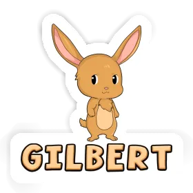 Gilbert Autocollant Lapin Image
