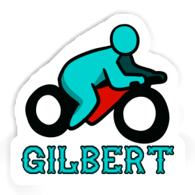 Aufkleber Gilbert Motorradfahrer Image