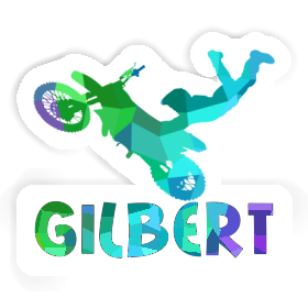 Gilbert Aufkleber Motocross-Fahrer Image