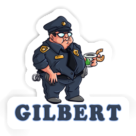 Policier Autocollant Gilbert Image