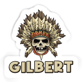 Enfants tête de mort Autocollant Gilbert Image