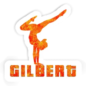 Autocollant Gilbert Femme de yoga Image