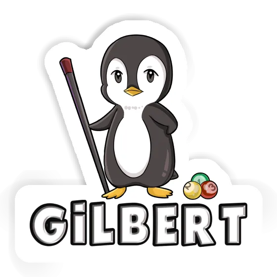 Autocollant Gilbert Joueur de billard Image