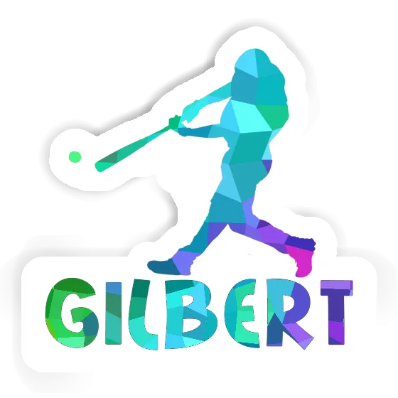 Autocollant Gilbert Joueur de baseball Notebook Image
