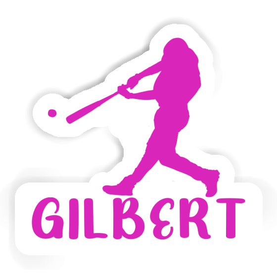 Baseballspieler Aufkleber Gilbert Laptop Image