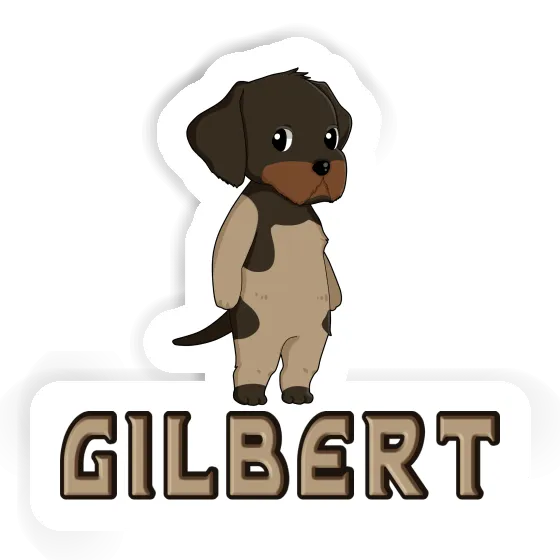 Gilbert Autocollant Chien d'arrêt allemand à poil du Notebook Image