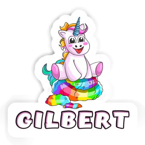 Gilbert Sticker Baby-Einhorn Laptop Image