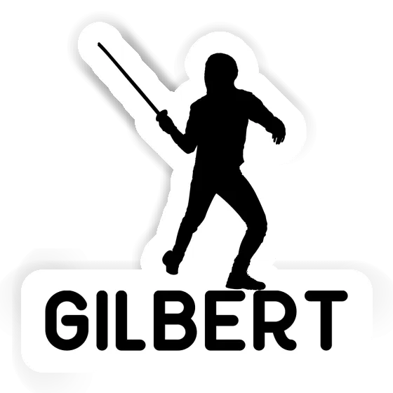 Autocollant Escrimeur Gilbert Laptop Image