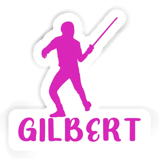 Sticker Fencer Gilbert Notebook Sticker Fencer Gilbert Gift package Image