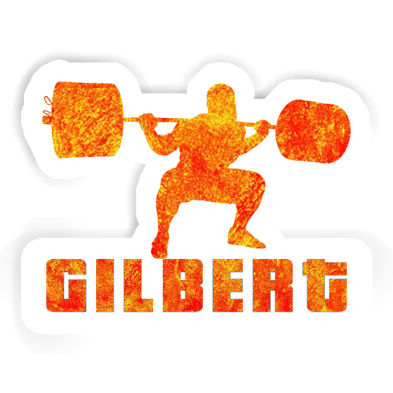 Haltérophilie Autocollant Gilbert Laptop Image