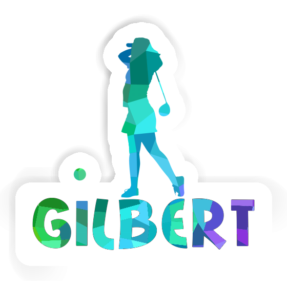 Golferin Aufkleber Gilbert Notebook Golferin Aufkleber Gilbert Notebook Image