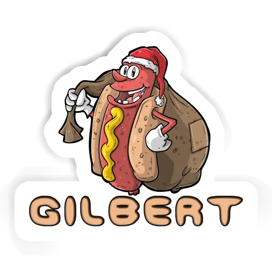 Gilbert Sticker Hot Dog Notebook Image
