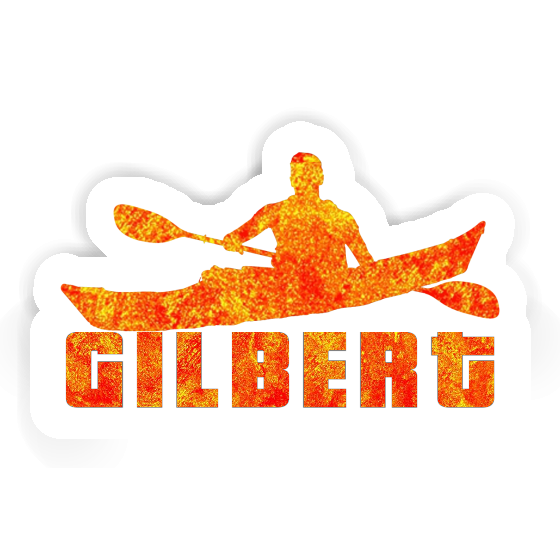 Gilbert Aufkleber Kajakfahrer Notebook Image