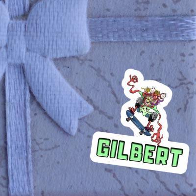 Autocollant Gilbert Skateur Laptop Image