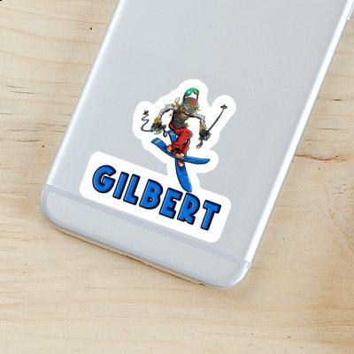 Gilbert Sticker Skier Image