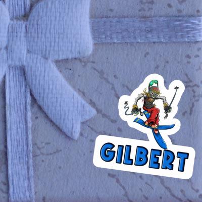 Gilbert Sticker Skier Laptop Image