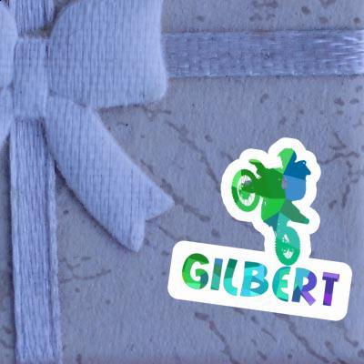 Autocollant Motocrossiste Gilbert Image
