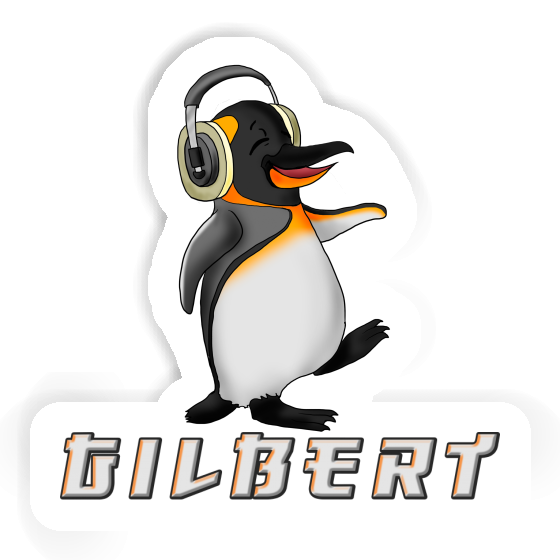 Gilbert Sticker Musik-Pinguin Image