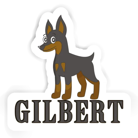Autocollant Pinscher Gilbert Notebook Autocollant Pinscher Gilbert Gift package Image