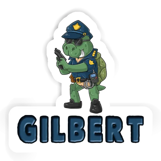 Aufkleber Gilbert Polizist Gift package Image