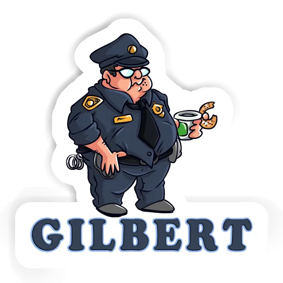 Sticker Gilbert Police Officer Notebook Image