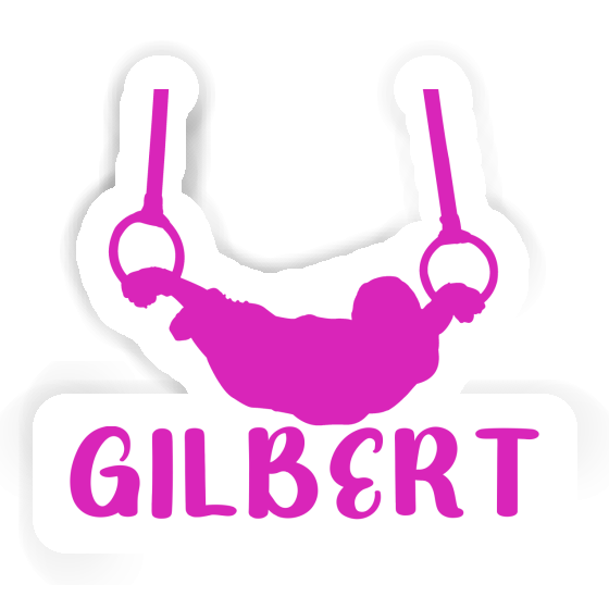 Gilbert Autocollant Gymnaste aux anneaux Laptop Image