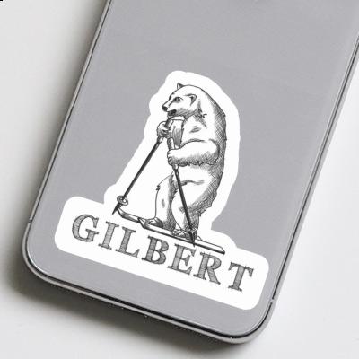 Sticker Gilbert Skier Laptop Image