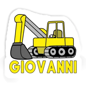 Sticker Excavator Giovanni Image