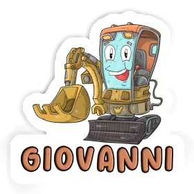 Excavator Sticker Giovanni Image